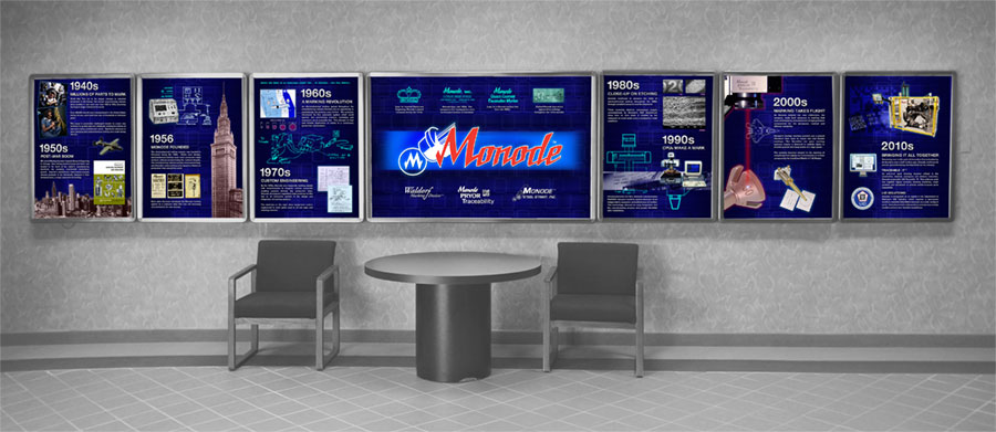 Print design - Monode lobby display